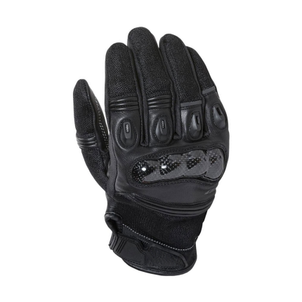 Motorcycle Gloves with Pre-Curved Fingers and Palm Grip