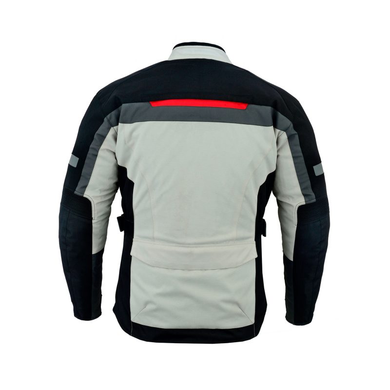 Back View of Cordura Textile Jackets With CE-Approved Removable Armor