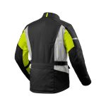 Back view ofBlack Protective Cordura Jacket With Custom Branding Options