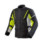 Side and Front View of Black Protective Cordura Jacket With Custom Branding Options