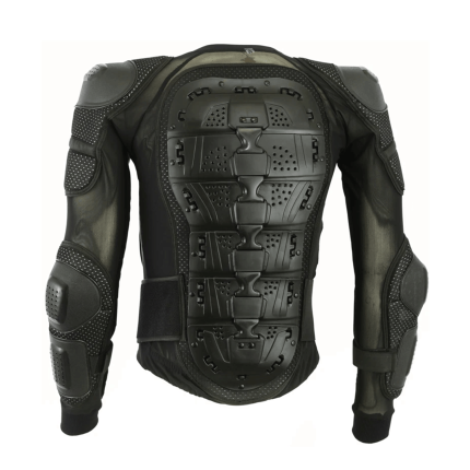 Adjustable Motorcycle Body Armor Jacket with Shoulder Pads back