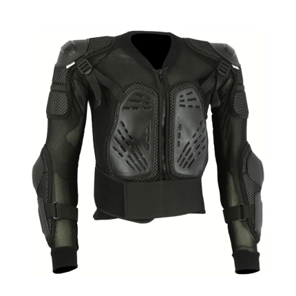 Adjustable Motorcycle Body Armor Jacket with Shoulder Pads front