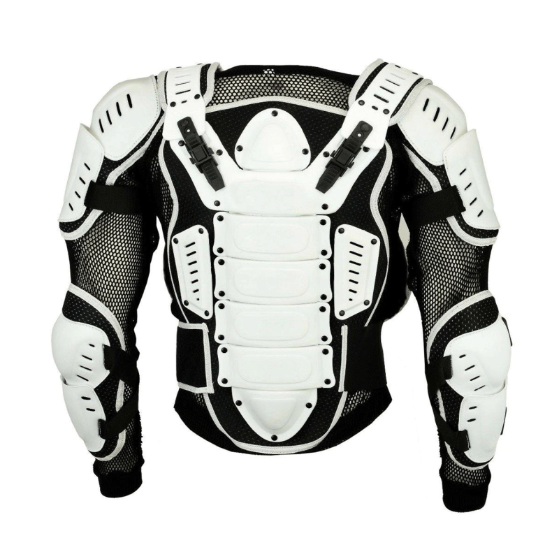 OEM Motocross White Body Armor Jackets for Global Distributors Back