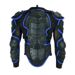 High-Performance Blue Motorbike Protective Jackets for Adventure Riders Back